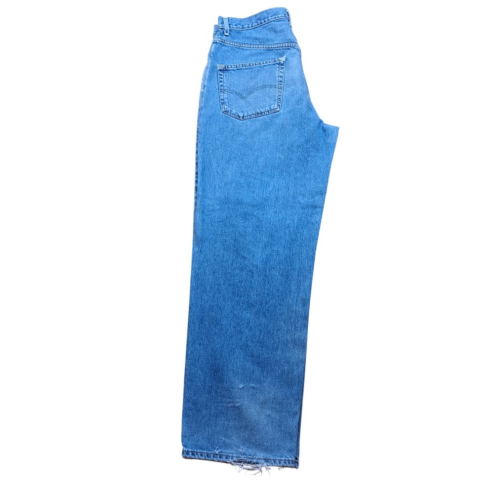 Levi's Dry Goods Jeans Mens 36x31 Blue Fair Distressed Straight Leg Denim - Picture 11 of 16